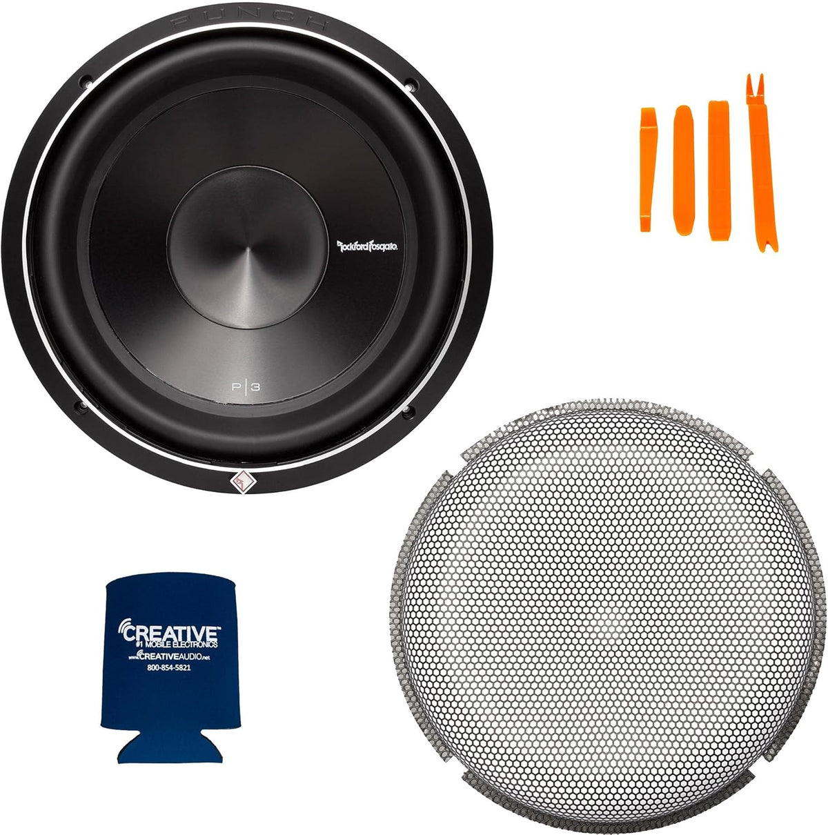 12" Dual 2-Ohm Sub with Stamped Grille Insert H176