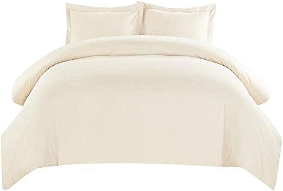 Solid White 550-Thread-Count King Cotton Sateen Duvet Cover T777