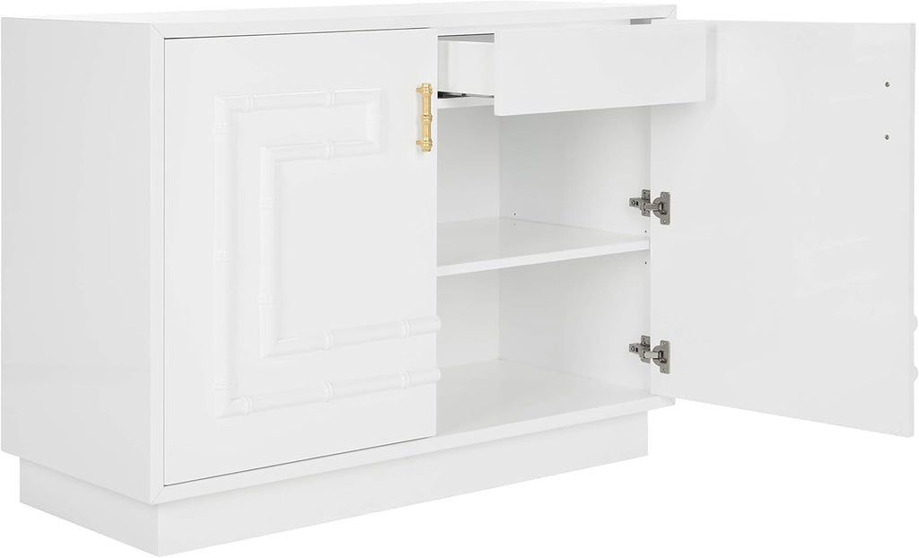 White Lacquer 2-Door Cabinet Y58495