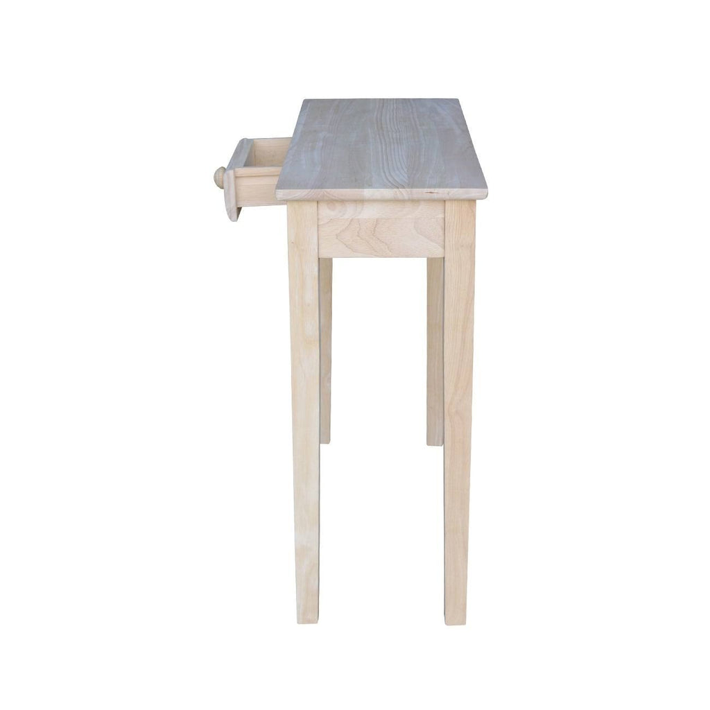 Unfinished Single-Drawer Hall Table D11540