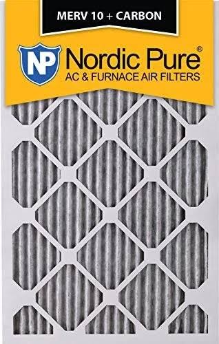 16x20x4 Pleated MERV 10 Carbon AC Furnace Filters Qty 6 B688542