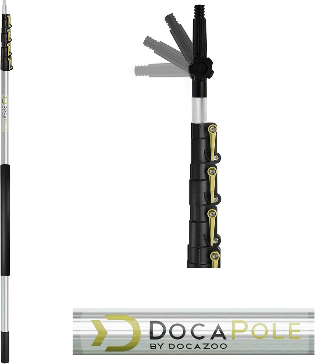 Deck Brush with 6-24 Foot Extension Pole, Pack of 2 H436329